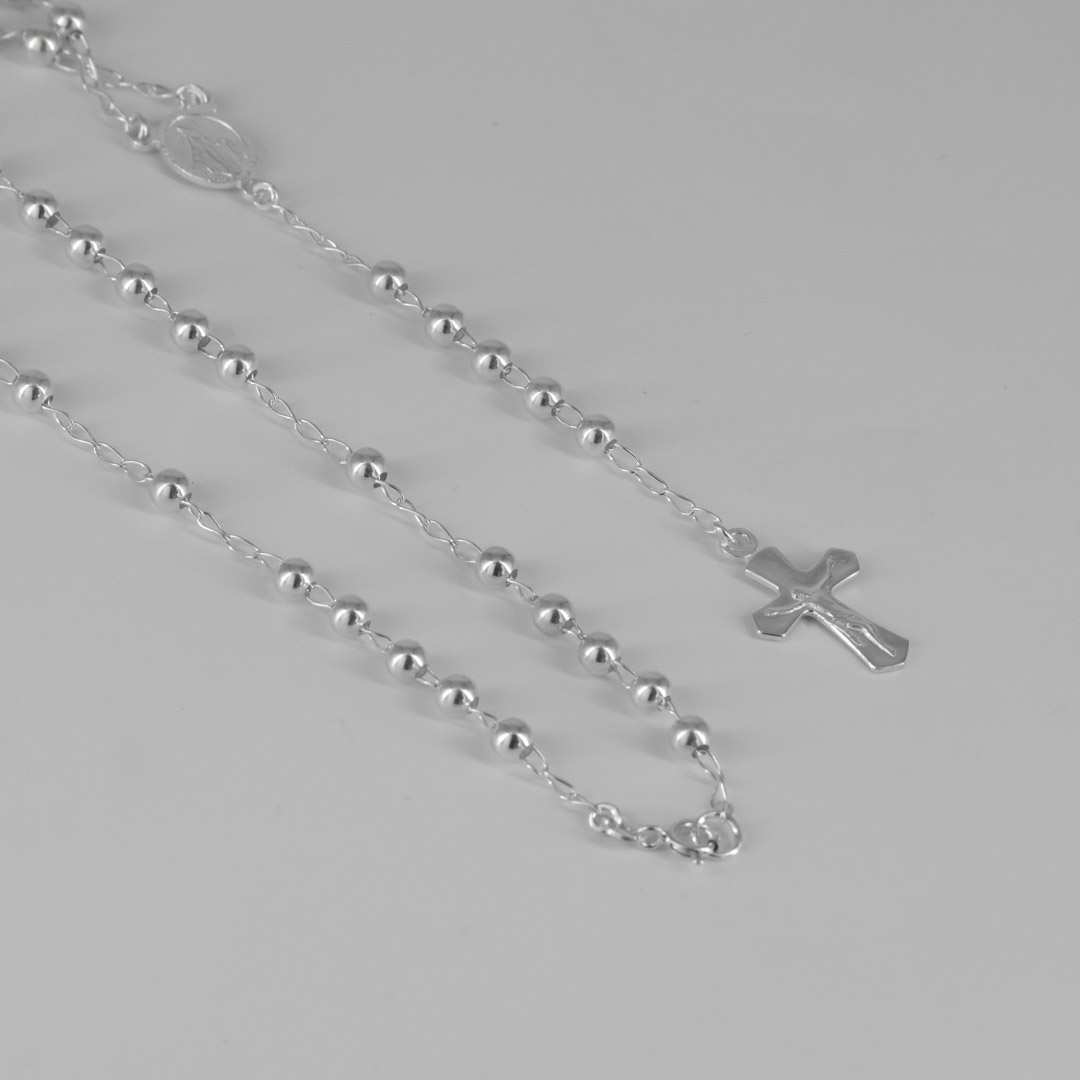 CAMANDULA MILAGROSA 4MM CRUZ CRISTO