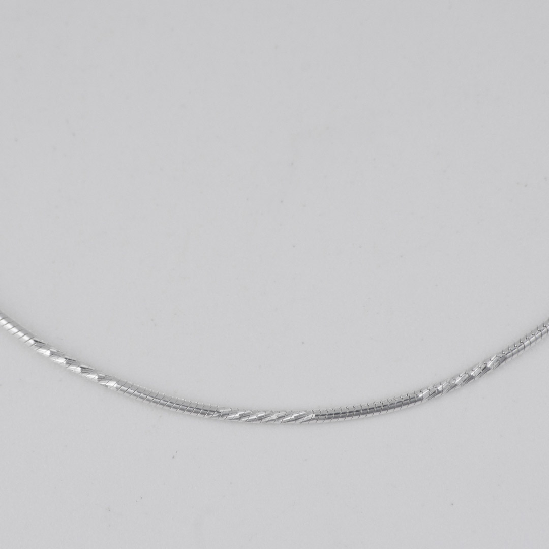 CADENA COLA DE RATON LISO X DIAMANTADO 1MM-45CM