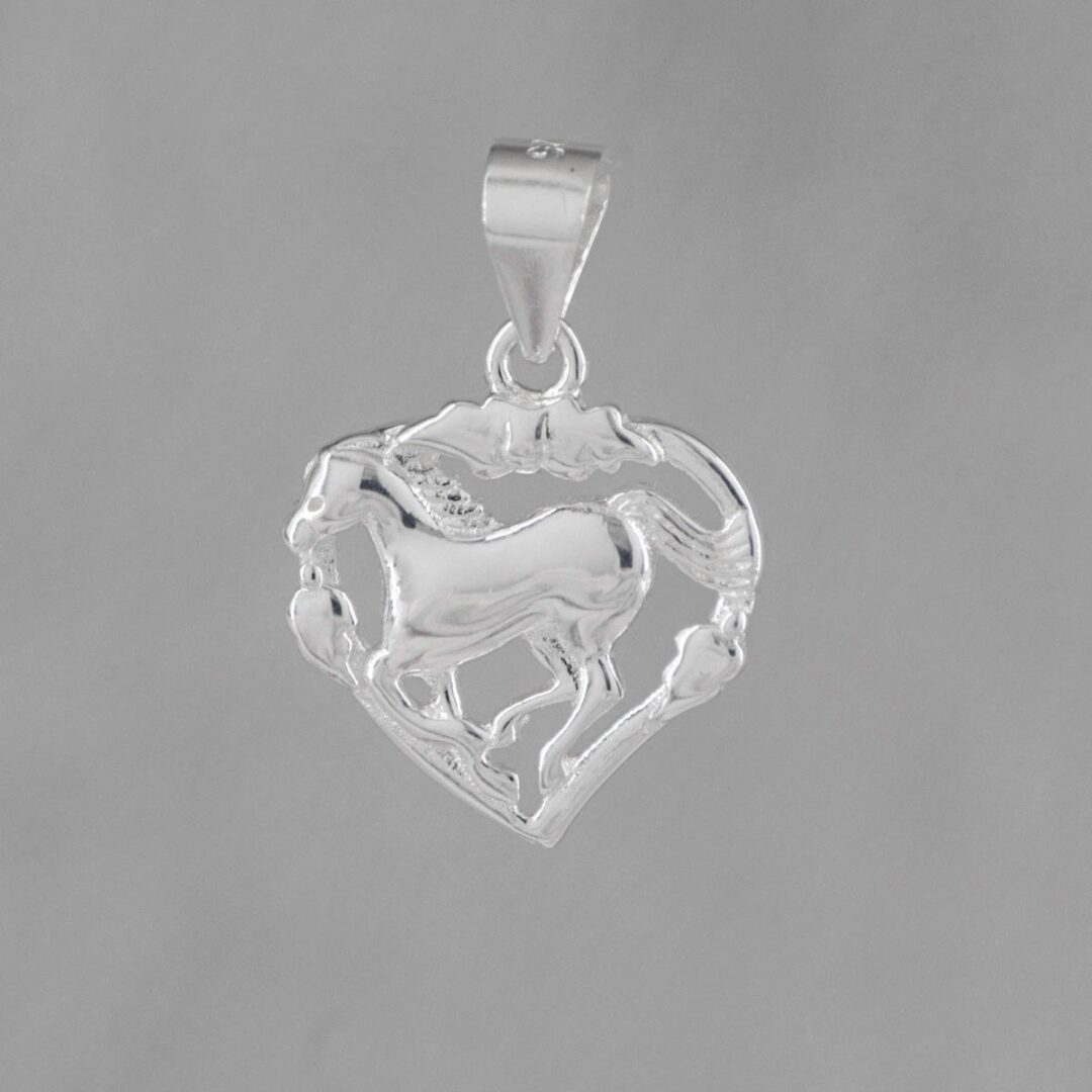 DIJE CORAZON CABALLO