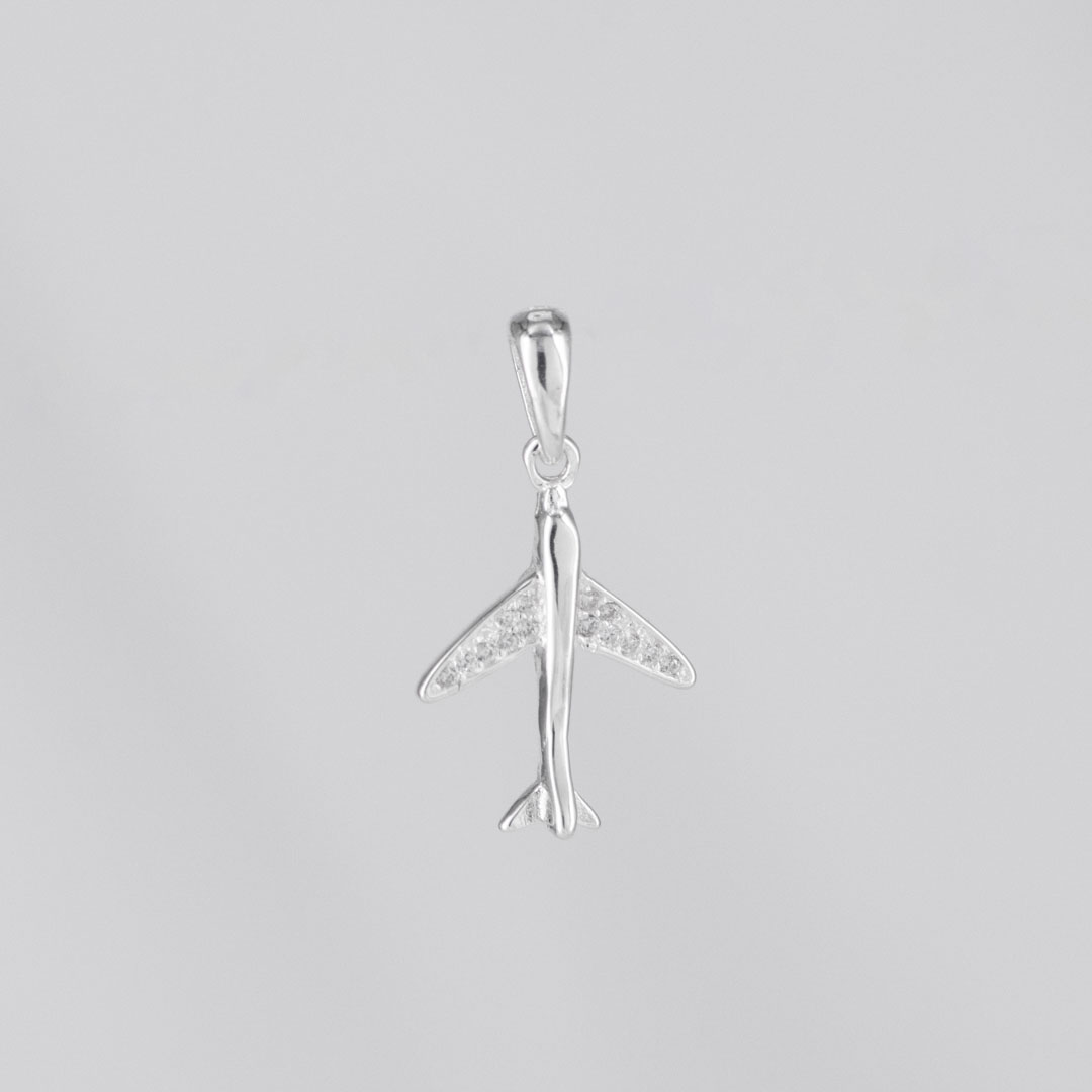 DIJE AVION ALAS CIRCONES