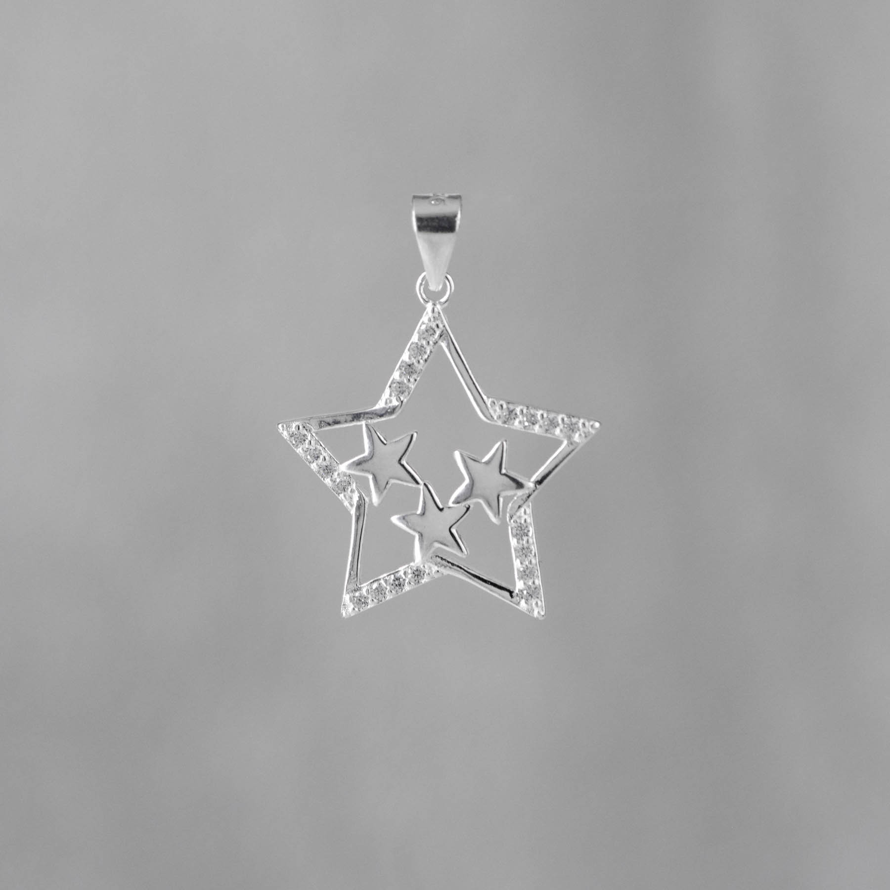 DIJE SILUETA ESTRELLA ESTRELLADA