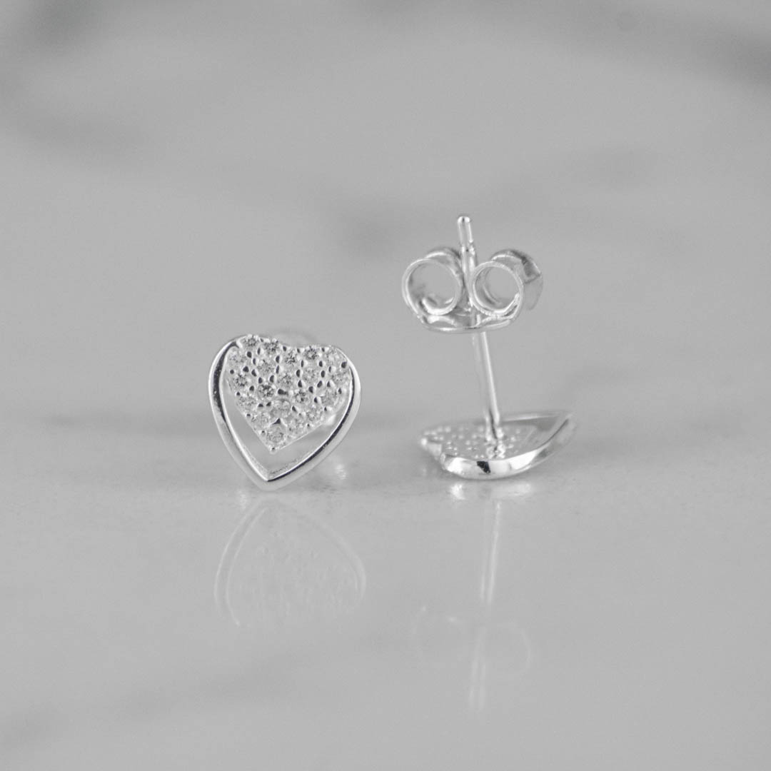 TOPO DOBLE CORAZON SILUETA CIRCONES