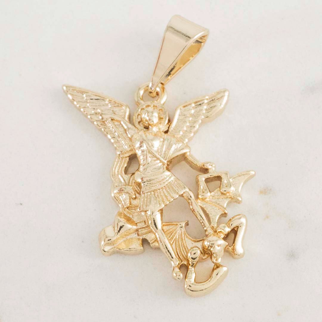 DIJE ARCANGEL SAN MIGUEL 19.5mm x 12mm